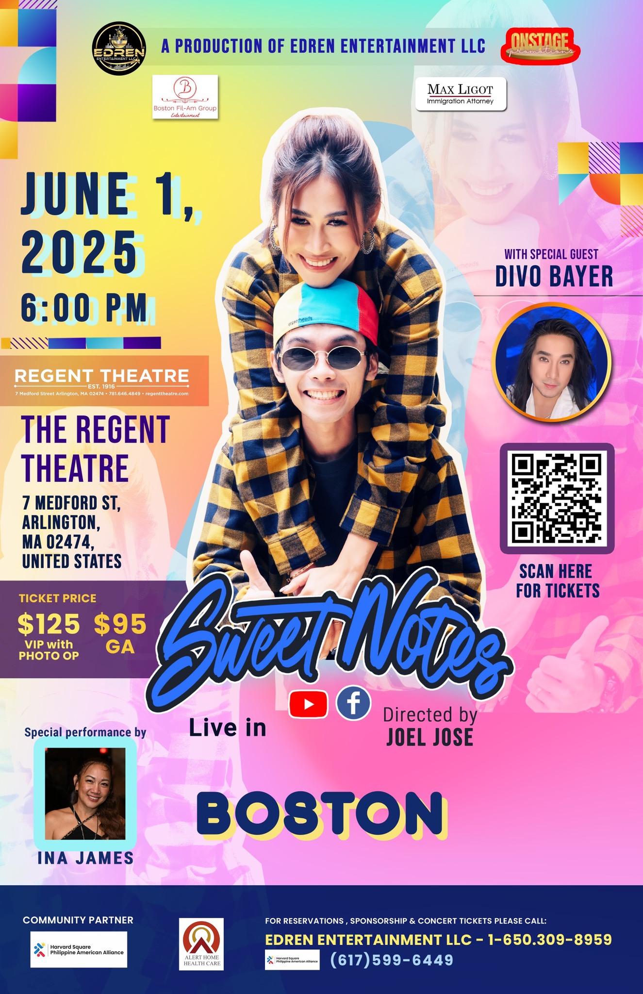 Sweetnotes Boston poster